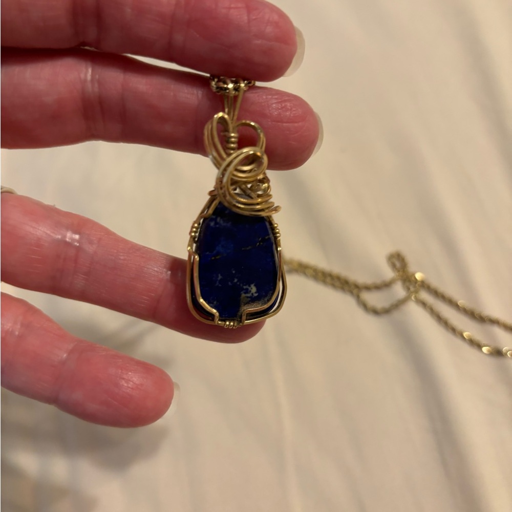 Ornate Lapis Pendant
